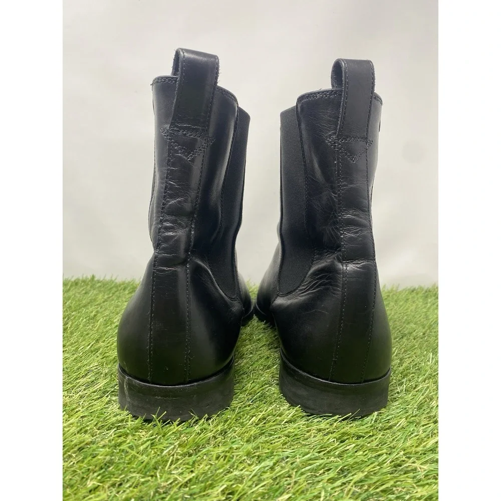 Wolf & Shepherd Boot Black Leather Chelsea Blitz Shoes Preppy Mens Size 11